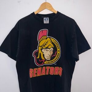 Unique Vintage Black Senators Graphic Tee